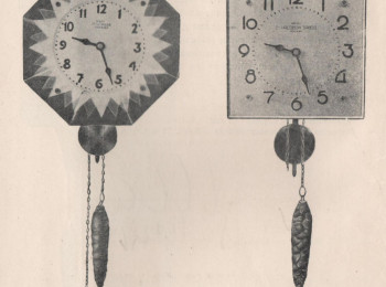 Каталог 1940 г., настенные часы пр-ва 2-го часового завода.